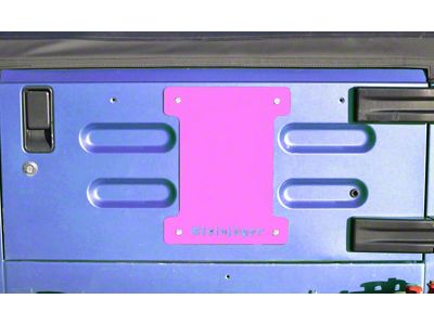 Steinjager Spare Tire Carrier Delete Plate; Pinky (97-06 Jeep Wrangler TJ)