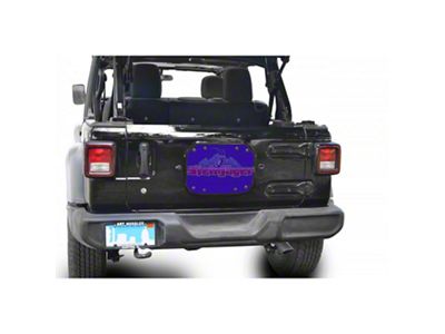 Steinjager Spare Tire Carrier Delete Plate; Southwest Blue (18-25 Jeep Wrangler JL)