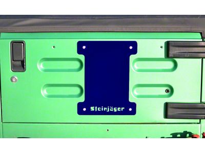 Steinjager Spare Tire Carrier Delete Plate; Southwest Blue (97-06 Jeep Wrangler TJ)