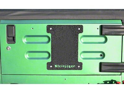 Steinjager Spare Tire Carrier Delete Plate; Texturized Black (97-06 Jeep Wrangler TJ)