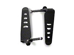 Steinjager Stationary Foot Pegs; Bare Metal (97-06 Jeep Wrangler TJ)