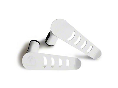 Steinjager Stationary Foot Pegs; Cloud White (18-25 Jeep Wrangler JL)