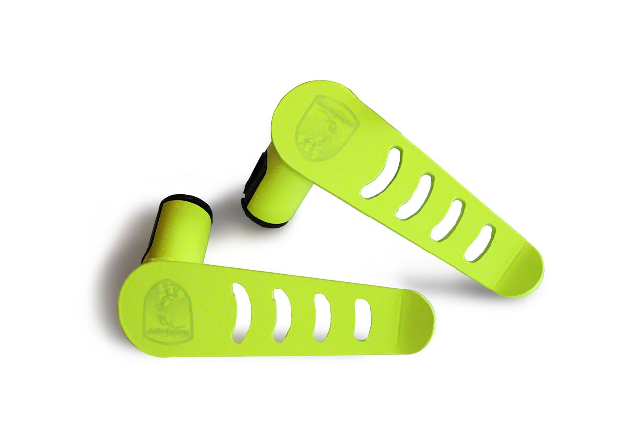 Steinjager Jeep Wrangler Stationary Foot Pegs; Gecko Green