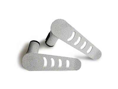 Steinjager Stationary Foot Pegs; Gray Hammertone (18-25 Jeep Wrangler JL)