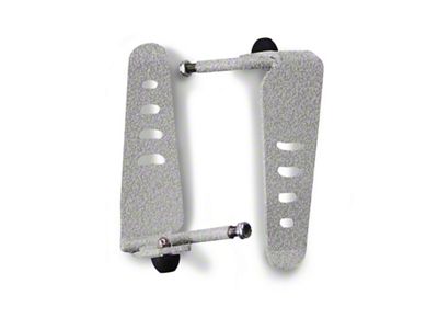 Steinjager Stationary Foot Pegs; Gray Hammertone (97-06 Jeep Wrangler TJ)