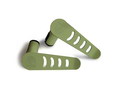 Steinjager Stationary Foot Pegs; Locas Green (07-18 Jeep Wrangler JK)
