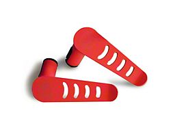 Steinjager Stationary Foot Pegs; Red Baron (07-18 Jeep Wrangler JK)