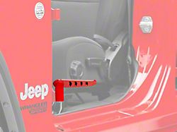 Steinjager Stationary Foot Pegs; Red Baron (18-24 Jeep Wrangler JL)