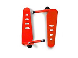 Steinjager Stationary Foot Pegs; Red Baron (97-06 Jeep Wrangler TJ)