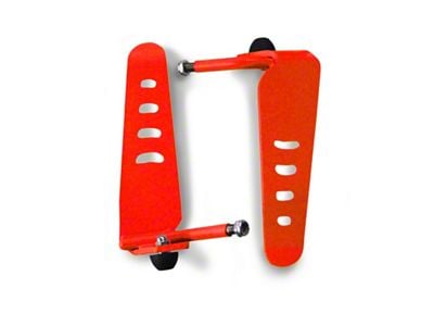Steinjager Stationary Foot Pegs; Red Baron (97-06 Jeep Wrangler TJ)