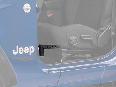 Steinjager Stationary Foot Pegs; Texturized Black (18-25 Jeep Wrangler JL)