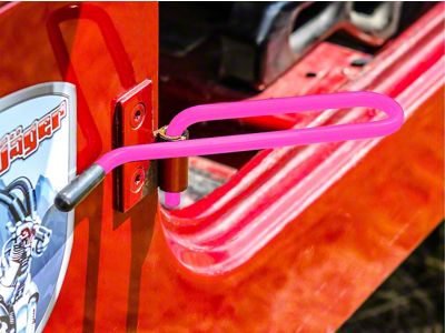 Steinjager Stationary Foot Rest Kit; Hot Pink (87-95 Jeep Wrangler YJ)