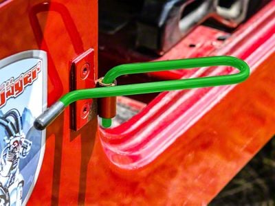 Steinjager Stationary Foot Rest Kit; Neon Green (87-95 Jeep Wrangler YJ)