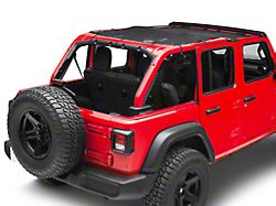 Steinjager Teddy Top Full Length Solar Screen Cover; Black (18-25 Jeep Wrangler JL 4-Door)