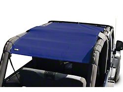 Steinjager Teddy Top Full Length Solar Screen Cover; Blue (04-06 Jeep Wrangler TJ Unlimited)