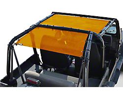 Steinjager Teddy Top Rear Seat Solar Screen Cover; Orange (87-95 Jeep Wrangler YJ)