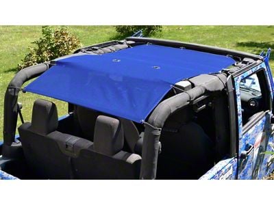 Steinjager Teddy Top Solar Screen Cover; Blue (10-18 Jeep Wrangler JK 2-Door)