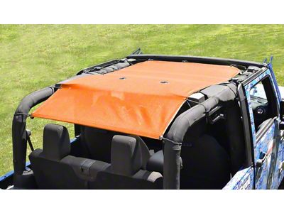 Steinjager Teddy Top Solar Screen Cover; Orange (10-18 Jeep Wrangler JK 2-Door)
