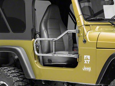 Steinjager Trail Tube Doors; Bare Metal (97-06 Jeep Wrangler TJ)