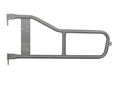 Steinjager Trail Tube Doors; Gray Hammertone (87-95 Jeep Wrangler YJ)