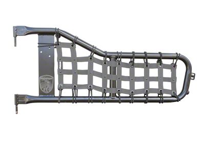 Steinjager Tube Door Cargo Net Covers; Gray (87-95 Jeep Wrangler YJ)