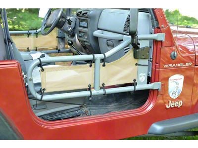 Steinjager Tube Door Covers; Tan (87-95 Jeep Wrangler YJ)