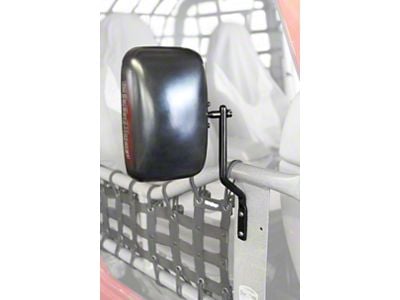 Steinjager Tube Door Mirror Kit; Black (87-95 Jeep Wrangler YJ)