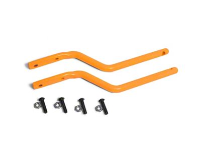 Steinjager Tube Door Mirror Legs; Fluorescent Orange (97-06 Jeep Wrangler TJ)