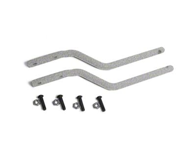 Steinjager Tube Door Mirror Legs; Gray Hammertone (97-06 Jeep Wrangler TJ)