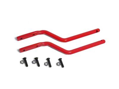 Steinjager Tube Door Mirror Legs; Red Baron (97-06 Jeep Wrangler TJ)