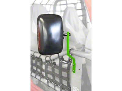 Steinjager Tube Door Mirrors; Neon Green (87-95 Jeep Wrangler YJ)