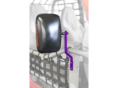 Steinjager Tube Door Mirrors; Sinbad Purple (87-95 Jeep Wrangler YJ)