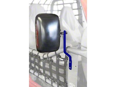 Steinjager Tube Door Mirrors; Southwest Blue (87-95 Jeep Wrangler YJ)
