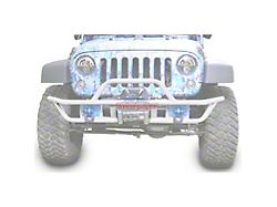 Steinjager Tube Front Bumper; Cloud White (07-18 Jeep Wrangler JK)