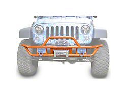 Steinjager Tube Front Bumper; Fluorescent Orange (07-18 Jeep Wrangler JK)