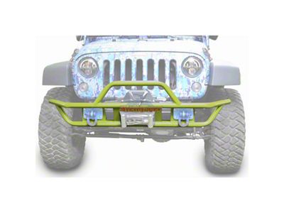 Steinjager Tube Front Bumper; Gecko Green (07-18 Jeep Wrangler JK)