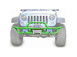 Steinjager Tube Front Bumper; Neon Green (07-18 Jeep Wrangler JK)
