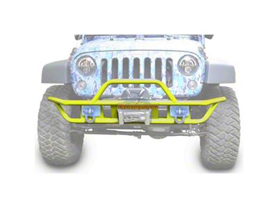 Steinjager Tube Front Bumper; Neon Yellow (07-18 Jeep Wrangler JK)