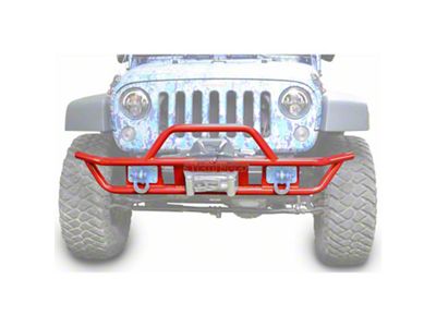Steinjager Tube Front Bumper; Red Baron (07-18 Jeep Wrangler JK)