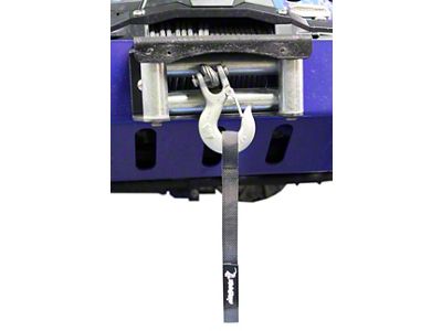 Steinjager Winch Hook Strap; Gray (07-18 Jeep Wrangler JK)