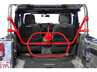 Steinjager Internal Spare Tire Carrier; Red Baron (07-18 Jeep Wrangler JK 2-Door)