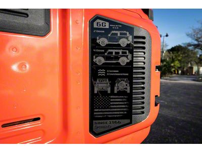 StickerFab Acrylic Laser Series Tailgate Plate (21-25 Bronco)