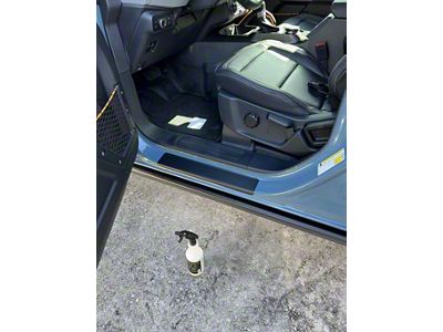 StickerFab Door Sill Protectors; Green (21-25 Bronco 4-Door)