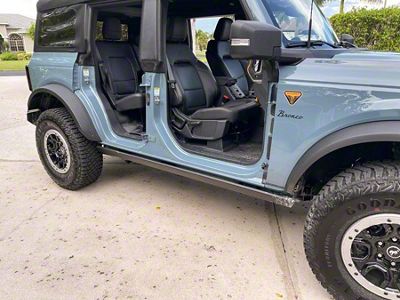 StickerFab Door Sill Protectors; Yellow (21-25 Bronco 4-Door)