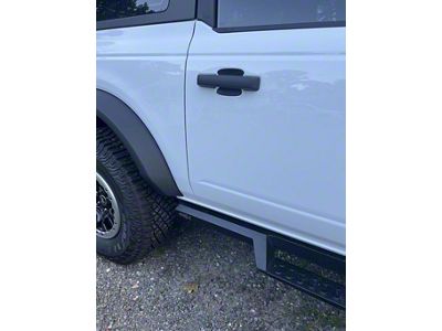 StickerFab EZ Install Door Cup Protectors; 3D Carbon Black (21-25 Bronco)