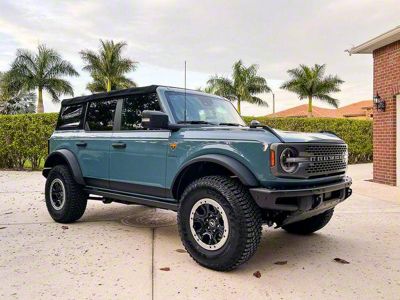 StickerFab Lower Door Protection; Rock Guard Clear (21-25 Bronco 4-Door)