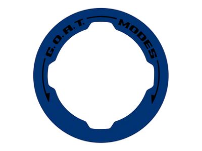 StickerFab Printed Series GOAT Mode Dial Ring Overlay V2; Antimatter Blue (21-25 Bronco)