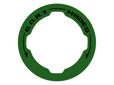 StickerFab Printed Series GOAT Mode Dial Ring Overlay V2; Cyber Orange (21-25 Bronco)