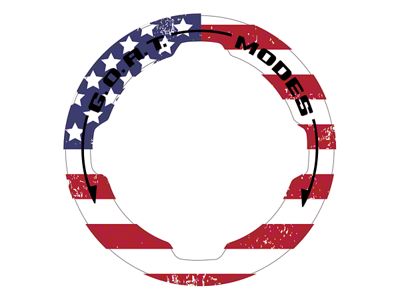 StickerFab Printed Series GOAT Mode Dial Ring Overlay V2; Eruption Green (21-25 Bronco)