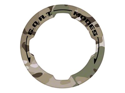 StickerFab Printed Series GOAT Mode Dial Ring Overlay V2; Rapid Red (21-25 Bronco)